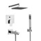 Tub and Shower Faucet Set with Handheld and Rain Shower Head